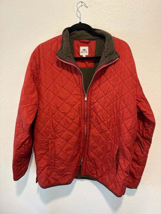 Peter Millar Other - Peter Millar Red Quilted Fleece-Lined Suffolk Travel Jacket Size Large